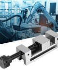Grinding Vise 50mm Jaw Width 73mm Opening For CNC Milling And Grinding, One Piece Body With Hardened Surfaces, Stable Clamping For Precise Vertical Or Horizontal Holding, Great For Milling And Grinding Applications. CNC milling vise with screw clamp