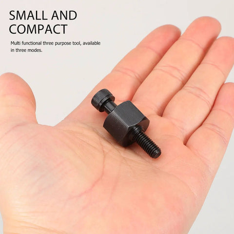 Professional Hand Nut Riveter Tool Kit With High Carbon Steel Construction And Mandrel Nose Piece For Serious Automotive Jobs Featuring Heavy Duty Performance Easy Storage Box And Reliable Industrial Grade Hardware Ready To Rock Your Next Job Site. Compact black steel tool in hand