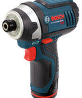 Side view of 12-Volt Max Cordless Drill And Impact Driver Combo Kit CLPK241-120 Ultra Compact And Lightweight driver with Lithium-ion battery