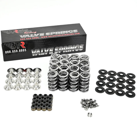 Stage Two Naturally Aspirated Camshaft With Beefy Dual Valve Springs And Featherlight Titanium Retainers Plus Seven Forty Chromoly Pushrods And Clean Gasket Setup Loaded For Six Zero Six Two L Ninety Nine Engines, showcasing chrome valve springs and accompanying components.