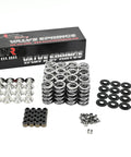 Badass LS Stage Two Twin Turbo Cam Shaft Kit With.660 Lift Dual Valve Springs Titanium Retainers and 7.400 Chromoly Pushrods components displayed.