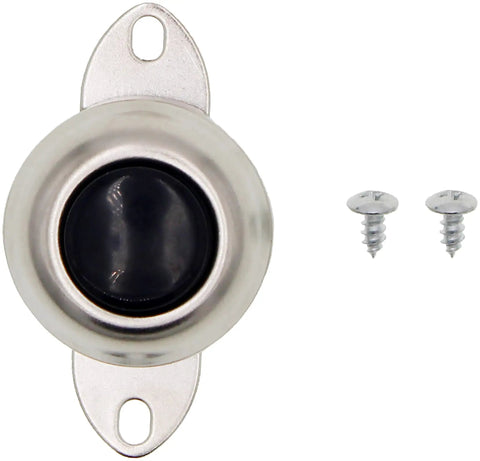 Electrical Switches Horn Button Flush Mount Universal Fit Replacement for Vehicles with mounting screws, front view.