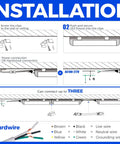 Installation guide for High Output 100W 15000LM 6500K T8 LED Shop Light Strip, 8Ft Linkable Garage Light