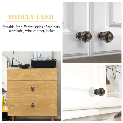 Vintage Bronze Cabinet Drawer Handles 10 Pack Alloy Door Pulls For Furniture Wardrobe Cupboard Hardware Rustic Kitchen Cabinet Knobs Durable