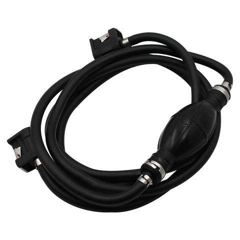 Boat Line Hose With Connector And Primer Assembly For Yamaha Outboard Motors 2 And 4 Stroke Three Meter Length