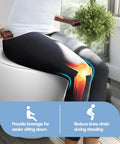 Person using Rock Solid Toilet Safety Rails For Seniors With Flip Up Armrest Handles on standard toilet for support.