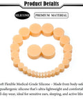 All In One Clear Silicone Ear Stretching Gauges Kit With 14 Sizes From 8G To 25Mm Double Flare Tunnels Plugs displayed in circle