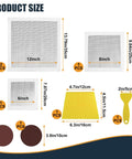 8 Pack Drywall Repair Kit For Large Holes With Six To Eight And Twelve Inch Patch Sets Self Adhesive Mesh Scraper And Sandpaper