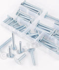 40-Piece Tee Bolts Set With 5 Sizes 1/4-20 T Bolts For T Track And T-Slot Systems in plastic case, assorted lengths visible