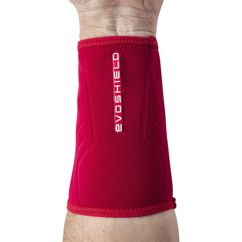 Pro SRZ 2.0 Protective Wrist Guard Scarlet X Large with Gel to Shell Technology on wrist for custom form fitting shield
