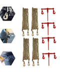Grade 70 Chain Transport Hauling Kit With 5 16 To 3 8 Inch Chains Binders And 20 Foot Chains Heavy Duty Tie Down Set With Safe Working Load For Secure Hauling On Trucks And Trailers