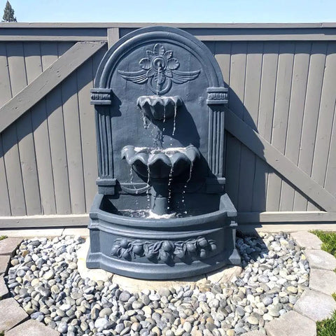 Heavy Duty Liquid Waterproofing Membrane Multi Surface Crack And Leak Repair Coating on stone fountain base with water flow.
