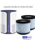 Two Pack Replacement Filter Set for Miko Ibuki and Ibuki Plus C102 Air Purifier and Medify MA18 next to air purifier