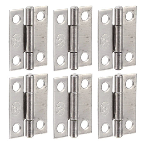 1 Inch Stainless Steel Butt Hinges 4 Hole Foldable Cabinet Hinges For Marine Boxes 10 Piece Set Heavy Duty Rust Resistant Easy Install Compatible