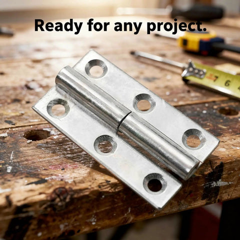 Heavy Duty Built To Last Tough As Nails 8 Pack 2.5 Inch 64 Mm Stainless Steel Lift Off Hinges 304 Rust Proof Removable Cabinet Door Hardware 64 By 36 Mm Industrial Split Detachable Hinges For Wood Doors Toolbox on workbench