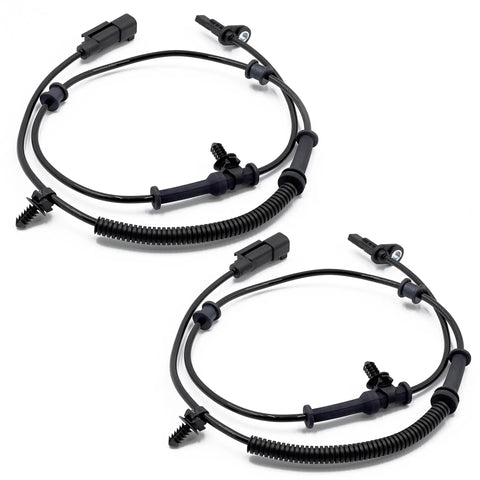 Rock Solid Front Left And Right Abs Wheel Speed Sensors Built Rugged For Jeep Grand Cherokee And Dodge Durango bundle view with wiring.