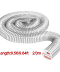 Heavy Duty Bellows Flex Hose For Shop Vacs And Industrial Dust Extractors 100mm clear sawdust collector pipe coiled for easy use.
