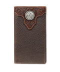 Mens Triangle Top Rodeo Brown Leather One Size With Genuine Leather Construction And Chicago Screw Concho for Western wear