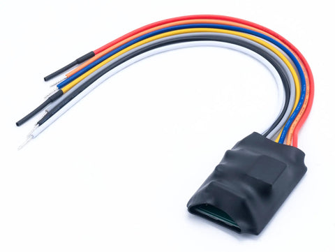 Hardwired Smoke Alarm Relay Module Replacement For Interconnected Detectors SM120X, showing wiring and connectors for fire alerts.