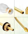 Diatomaceous Earth Bulb Duster With Long Copper Tube Garden Sprayer Applicator For Organic Gardening Rubber Bulb Duster