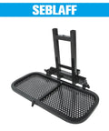 Universal Golf Cart Rear Seat Bag Rack Kit With Foldable Design For Club Car, shown unfolded on white background