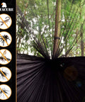 Double Camping Hammock With Ultra Strong Straps And Aluminum Stakes Lightweight Portable Hammock Insect Protection View