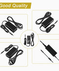 AC Adapter For Korg M50 73 Key Music Workstation Charger Power Supply PSU With Built In Over Current Over Voltage Short Circuit Protection Compact Design And Low Power Consumption For Home Studio On The Go, showing multiple angles of the adapter with cables and connectors.