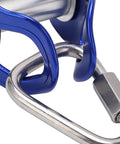Close-up of Heavy Duty Zip Line Trolley For Cable With Quick Setup Rope Slider and Carabiner Outdoor Playground Gear