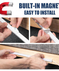 Demonstration of Two Pack LED Under Cabinet Lights Dimmable USB Powered for Closet, Bar, Counter and Desk with magnetic mounting.