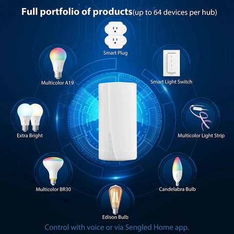 Smart Multicolor LED Light Strip Kit 10M 32.8ft RGBW With Smart Hub And Switch Alexa And Google Assistant Compatible Zigbee Bright Strip