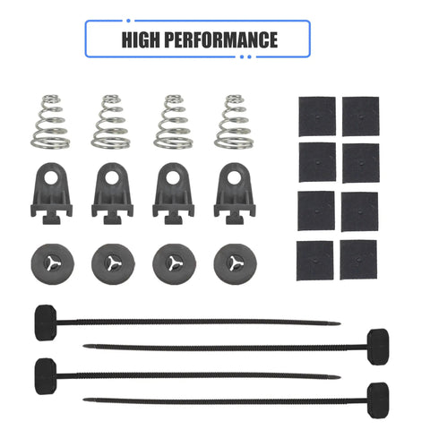 High performance replacement parts including springs, clips, and straps for Heavy Lifting 14 Inch Slim Push Pull Electric Radiator Cooling Fan.