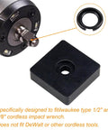 Three Eighths Inch Impact Wrench Retaining Ring Kit With O Ring And Anvil Install Tool Ten Sets Compatible With Milwaukee And Other Three Eighths Inch Pneumatic Electric Wrenches Carbon Steel Retainers And Rubber O Rings shown with wrench and install tool