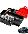 Badass Heavy Duty Battery Distribution Fuse Block Replacement Fits Chevy Silverado Gmc Sierra Cadillac Escalade Yukon Tahoe Suburban Factory Oem 84354716 22985570 showing connectors and red cover.