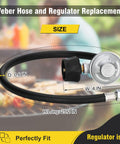 Grill Hose And Regulator Kit With Easy Install For Genesis Spirit Summit Front Control Grills size chart