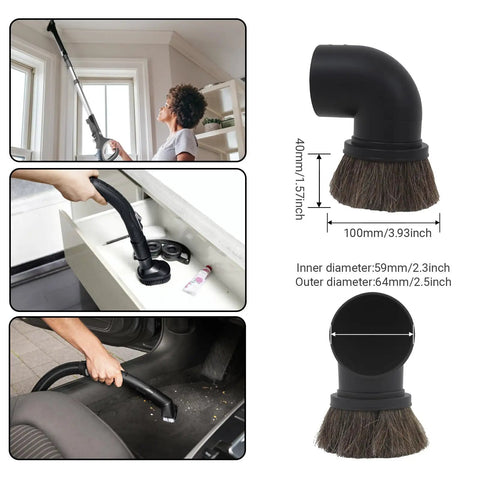 Two And A Half Inch Dusting Brush Tool Attachment Set For Shop Vacuums Fits Two And A Half Inch Accessories with usage examples