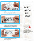 Super Bright 7500K Refrigerator LED Replacement Light Kit 3 Pack W10515058 And W10515057 installation guide image
