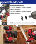 Big Sixteen Piece Impact Wrench Ring Kit With One Half Inch And Three Eighths Inch Friction Rings And O Rings Includes Anvil Install Tool usage with impact wrench