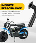 Exhaust Header Pipe Kit For Predator 212cc 224cc And GX160 GX200 Engines Coleman CT200U Mini Bike Go Kart High Performance Upgrade