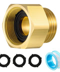 Brass Hose Bib Adapter One And Sixteenth Inch Fine Thread Female Vacuum Hose Bib For Leak Free Garden Connections