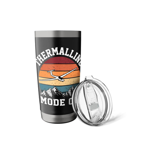 Soaring Sailplane Pilot Glider Enthusiast Stainless Steel Insulated Tumbler For Aviation Geeks And Sky Lovers Durable Travel Mug