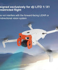 Anti Collision Gimbal Bumper Guard For Lito X1 And Lito 1 Drones Gimbal Camera Protective Cover on white drone in flight