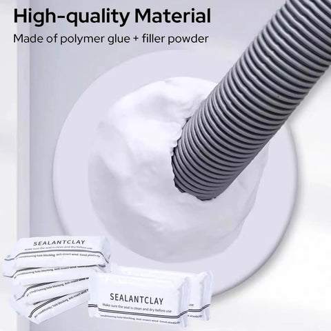 Three Pack Waterproof Sealant Mastic Sealing Clay For Quick Wall Hole Repairs And Pipe Fixes, Moldable, Easy To Use, Dries Quick, Ideal For Air Conditioning Lines And Drainage Pipes, DIY Fix That Lasts