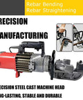 Smooth Operator 1150W Portable Hydraulic Rebar Bender with steel cast head for efficient rebar bending up to 90 degrees.