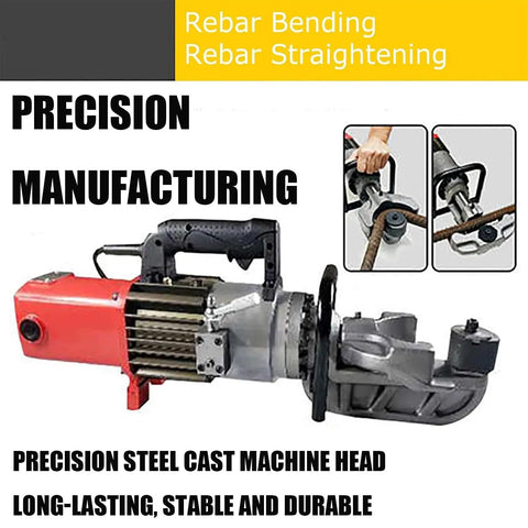 Smooth Operator 1150W Portable Hydraulic Rebar Bender with steel cast head for efficient rebar bending up to 90 degrees.