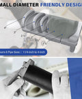 Front view of Amazon deburring tool for PVC pipe with six sizes 1-1/4 to 4 in, sharp blade.