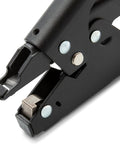 Close-up of the Cable Tie Tensioning Tool For Nylon Ties With Built In Cut Off And Ergonomic Handle Durable Hand Tool WT1