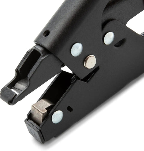 Close-up of the Cable Tie Tensioning Tool For Nylon Ties With Built In Cut Off And Ergonomic Handle Durable Hand Tool WT1