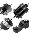 Bulletproof Engine Motor Mount Kit For Chevy Traverse Buick Enclave Gmc Acadia Pontiac Outlook 36 Liter V6 Automatic 2009 Thru 2017 Straight Bolt Up Front Rear Assembly parts viewed from multiple angles.