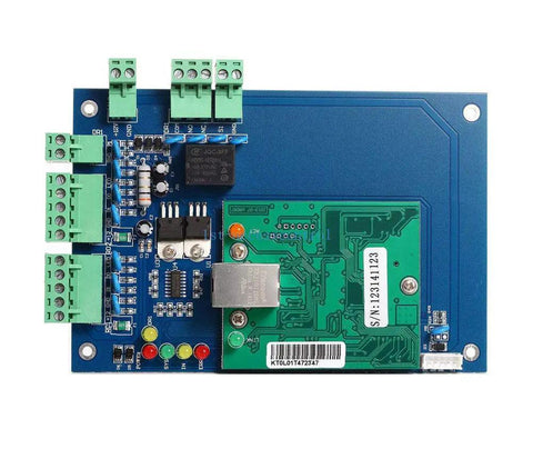 Single Door Access Control System Core Controller With Beefy Metal Power Box 110V 240V TCP IP Network Panel Wiegand Controller Computer Based Software Remote Open Supports 1 Or 2 Readers 20,000 Users 100,000 Records Auto Open Close