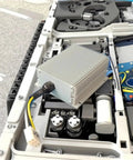 Heavy Duty EV Car DC To DC Power Converter 500 Watt 144V To 24V 22 Amp Isolated Transformer installed in machinery.